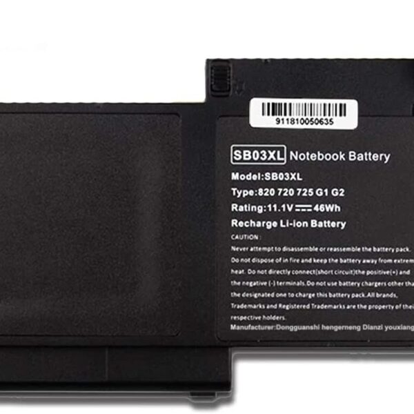 HP EliteBook 820 G1, 820 G2, 720 G2 SB03XL SB03046XL Original Genuine HP Battery