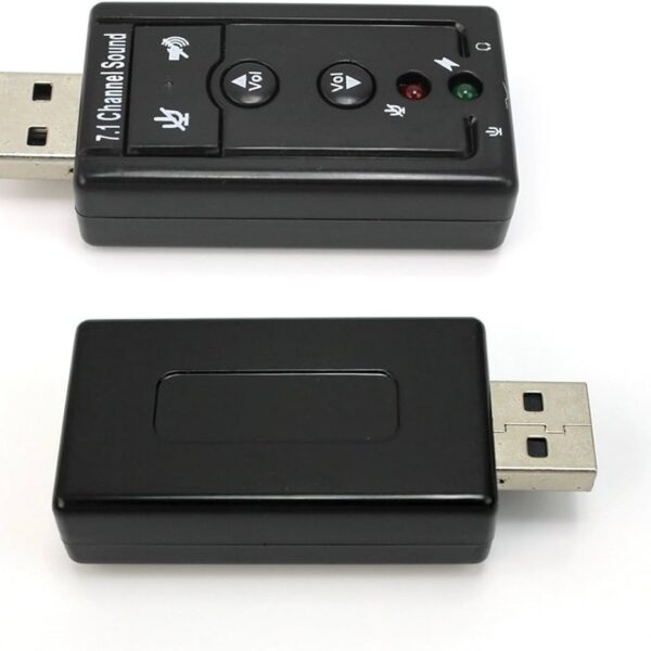 7.1 External USB Sound Card USB to Jack 3.5mm Headphone Audio Adapter Micphone Sound Card